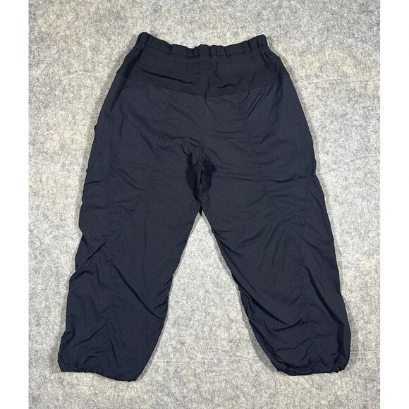 Lululemon Dance Studio Cropped Pants Women’s 6 Black Wide Leg Baggy 20” Inseam - Picture 2 of 8